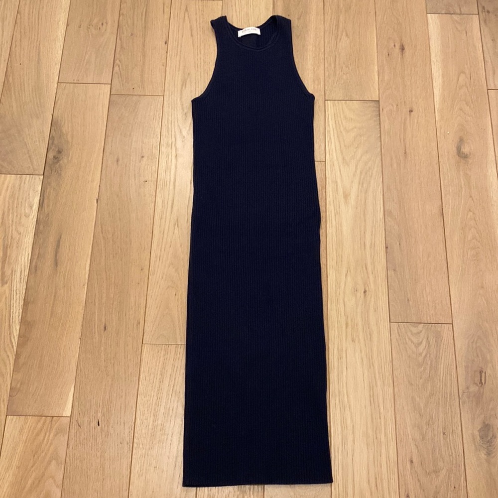 Everlane Navy Ribbed Tank Dress